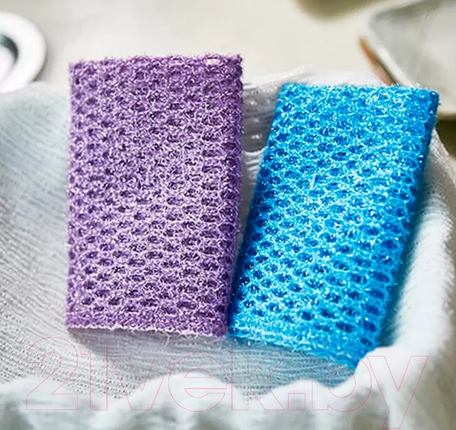 Губка для мытья посуды Sungbo Cleamy Twinkle Scrubber — фото 3