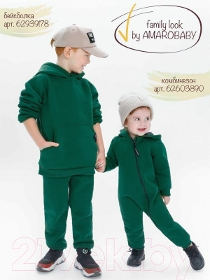 Костюм для малышей Amarobaby Mono / AB-OD21-MONO1102/13-74 (зеленый, р. 74)
