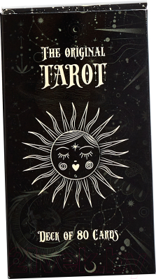 Гадальные карты Gothic Kotik Production Таро Артура Эдварда Уэйта 78+2. Английское издание (черный матовый/черный срез)