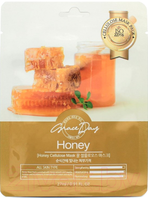 Маска для лица тканевая Grace Day Honey (27мл)