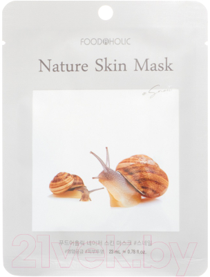 Изображение товара Маска для лица тканевая FoodaHolic Nature Skin с муцином улитки (23мл)
