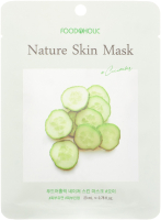 Маска для лица тканевая FoodaHolic Nature Skin с огурцом (23мл) - 