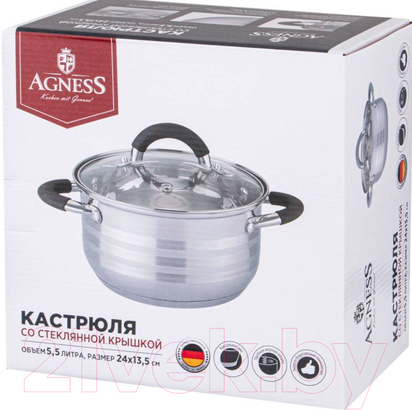 Кастрюля Agness 937-414