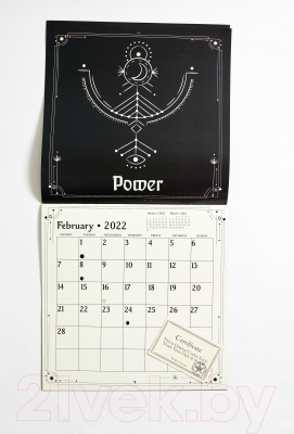 Календарь настенный Gothic Kotik Production На 2022 год Символы Авесты. Английская версия