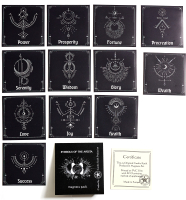 Набор магнитов декоративных Gothic Kotik Production Символы Авесты. Английская версия (12шт) - 