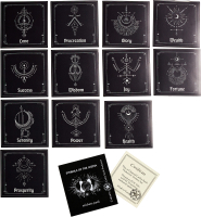 Набор наклеек Gothic Kotik Production Символы Авесты. Английская версия (12шт) - 