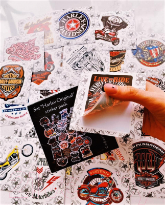 Набор наклеек Gothic Kotik Production Harley Original (25шт)