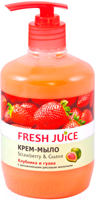 

Мыло жидкое Fresh Juice, Клубника и гуава