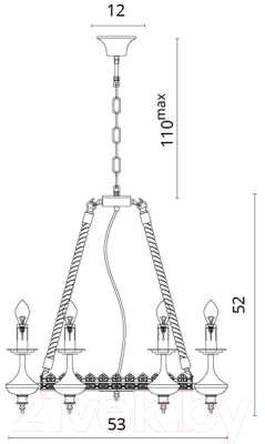

Люстра Divinare, Dora 8121/01 LM-6
