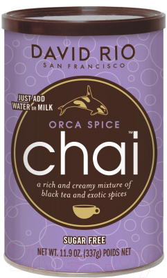 Чай растворимый David Rio Orca Spice Sugar-Free Chai (337г)