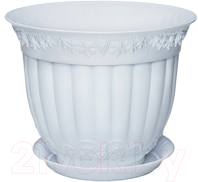 Изображение товара Вазон Эльфпласт Флора ЕР215 (5л, белый)