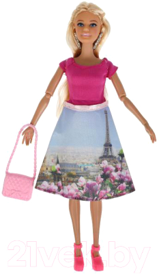 Кукла с аксессуарами Карапуз София путешествие в Париж / 66001-T2-S-BB