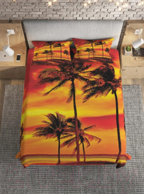 Набор текстиля для спальни JoyArty Пламенный пляж / bcsl_12484 (220x235)