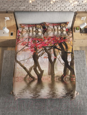 Набор текстиля для спальни JoyArty Лес на озере / bcsl_2379 (220x235)