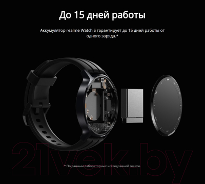 Умные часы Realme Watch S / RMA207 (черный)