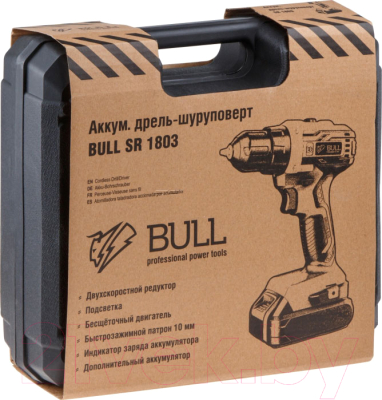 Профессиональная дрель-шуруповерт Bull SR 1803 (0329105)