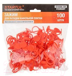 Клипсы для выравнивания плитки Startul Standart 1.4мм / ST4308-100 (100шт)