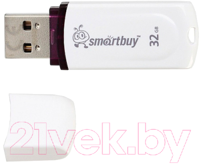 Usb flash накопитель SmartBuy Paean 16GB White (SB16GBPNi-W)