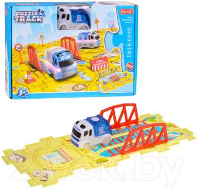 Автомобиль игрушечный Penbu Поле-пазл с машинкой / 2044545-5562