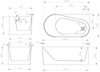 Ванна акриловая Abber AB9496-1.5 R - 