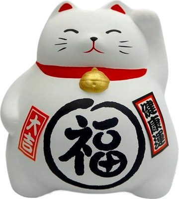 Копилка Hatamoto Манэки кот / MN-02 (белый) -