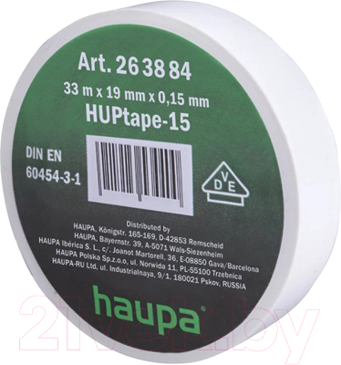 Изолента Haupa 263884 (белый)