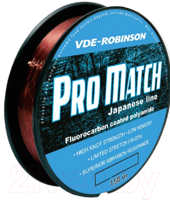 Леска монофильная Robinson Vde-R Pro Match 0.160мм 150м / 55-AM-160