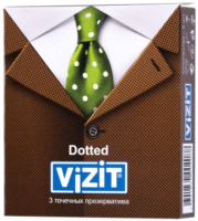 Презервативы Vizit Dotted Точечные / 251 (3шт) - 