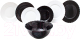 Набор тарелок Luminarc Trianon G8733 (19шт, черный/белый) - 