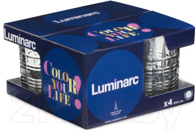 Набор стаканов Luminarc Даллас O0132 (4шт, гранит)