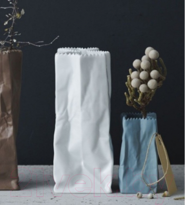 Ваза Studio-Line Bag Vases / 14146-100102-29429 (22см, белый матовый)