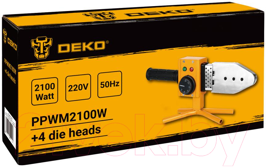 Паяльник для полипропиленовых труб Deko PPWM2100W / 063-4247 (кейс)