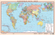 Настенная карта Белкартография Палiтычная карта свету 100x65см (ламинированная) - 