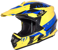 Мотошлем Racer JK316 (L, желтый/синий) - 