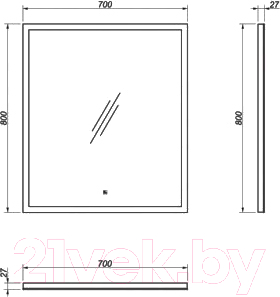 Зеркало Какса-А Led Hilton 70 / 004637