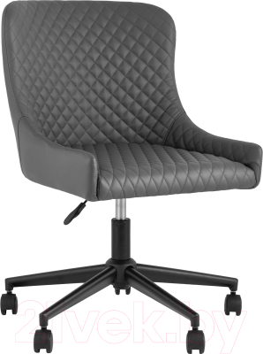 Кресло офисное Stool Group Ститч Хани / MF15F-D X-86 (экокожа серый)