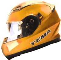 Мотошлем Yema YM-829 (S, оранжевый, затемненный визор) - 