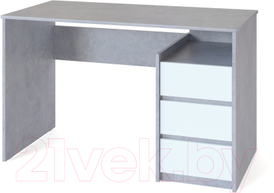 Письменный стол Сокол-Мебель СПм-21 (бетон/белый)