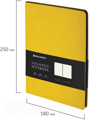 Записная книжка Brauberg Metropolis Mix / 113311 (желтый)