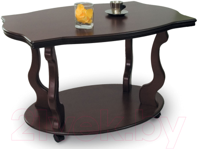 Журнальный столик Мебелик Берже 3 (темно-коричневый)