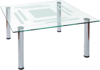 Журнальный столик Мебелик Робер 8М (хром) - 