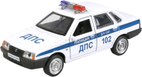Автомобиль игрушечный Технопарк Lada-21099 Спутник Полиция / 21099-12POL-WH - 