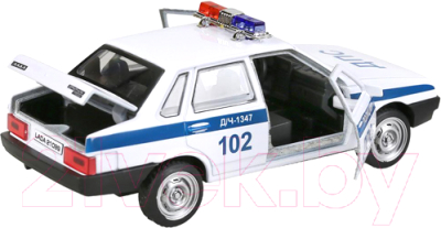 Автомобиль игрушечный Технопарк Lada-21099 Спутник Полиция / 21099-12POL-WH