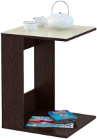 Журнальный столик Мебелик BeautyStyle 3 (венге/стекло бежевое) - 