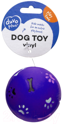 Игрушка для собак Duvo Plus Мяч для лакомств / 13358 (синий)