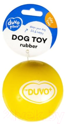 Игрушка для собак Duvo Plus Мяч резиновый / 10153 (желтый)