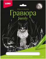 Гравюра Lori Гравюра Family. Кошки / Гр-649 - 