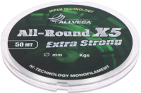 Леска монофильная Allvega All-Round X5 0.09мм 50м / LAR5009 - 