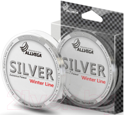 Леска монофильная Allvega Silver 0.10мм 50м / SIL50010