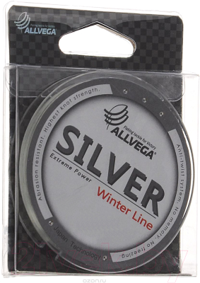 Леска монофильная Allvega Silver 0.10мм 50м / SIL50010